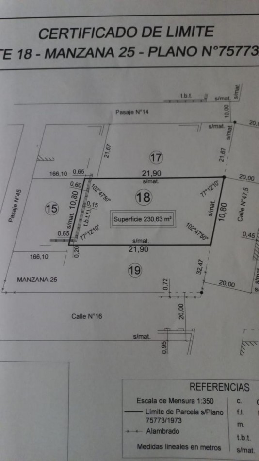 Lote con mejoras en Barrio Los Conquistadores
